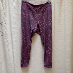 Puma Women's Purple Patterned Leggings